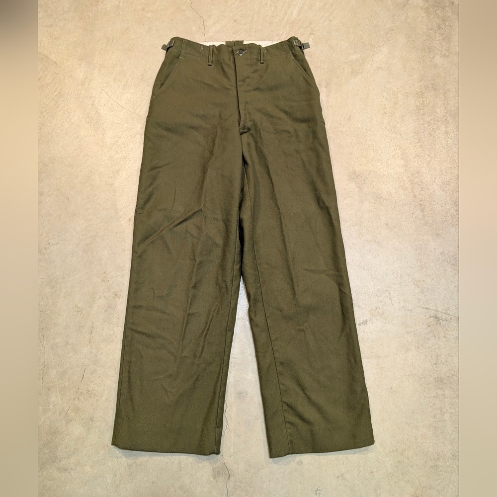 VTG Military Vietnam Era M-1951 Wool Blend Pants Men's S Army Green